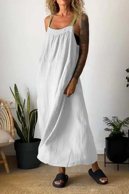 Summer Casual Linen Sundress