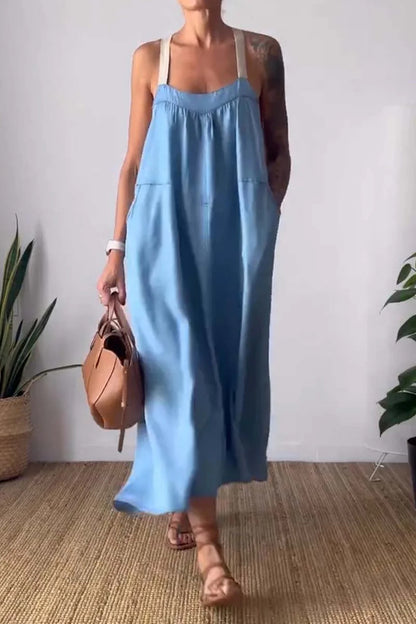 Summer Casual Linen Sundress