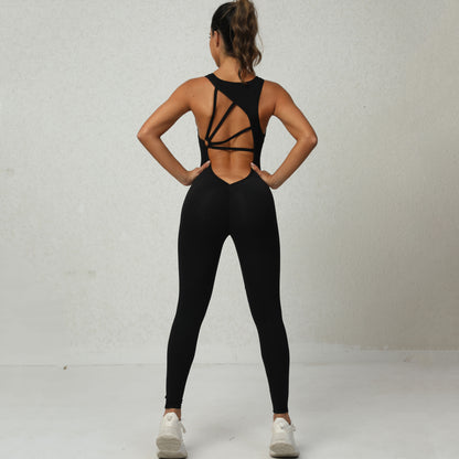 V-Back Yoga Jumpsuit