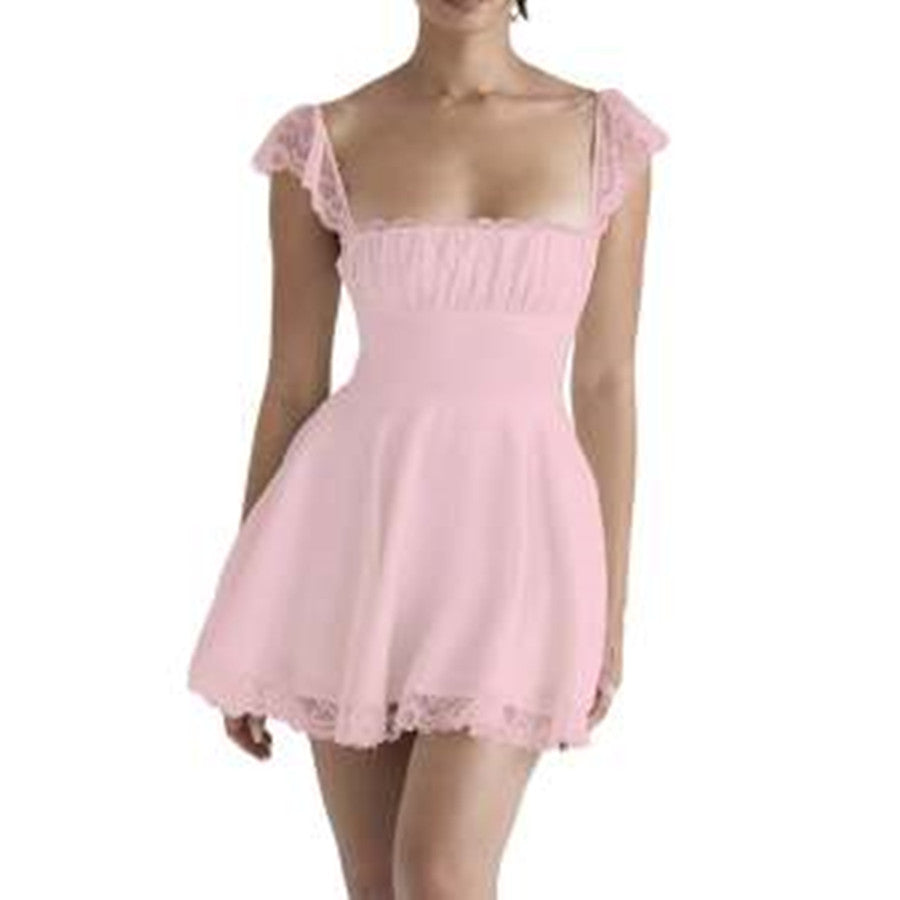 Laced French Short Dress