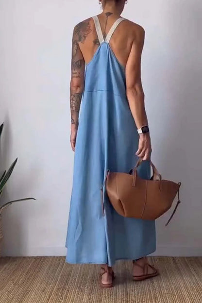 Summer Casual Linen Sundress