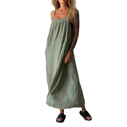 Summer Casual Linen Sundress