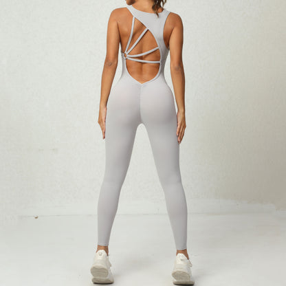 V-Back Yoga Jumpsuit