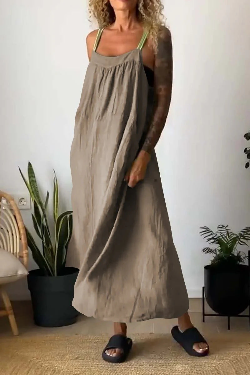 Summer Casual Linen Sundress