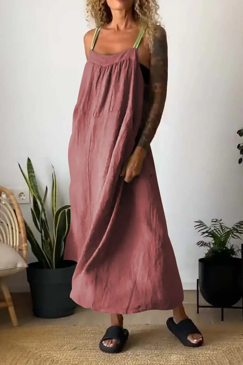 Summer Casual Linen Sundress