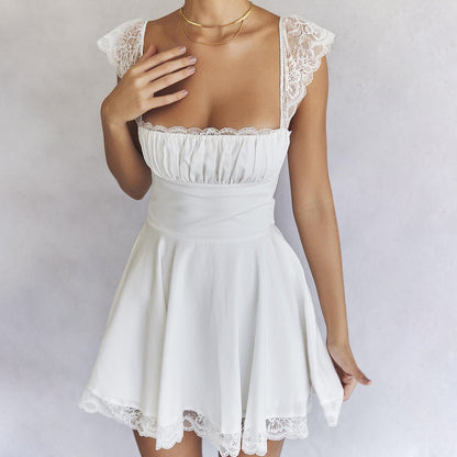 Laced French Short Dress