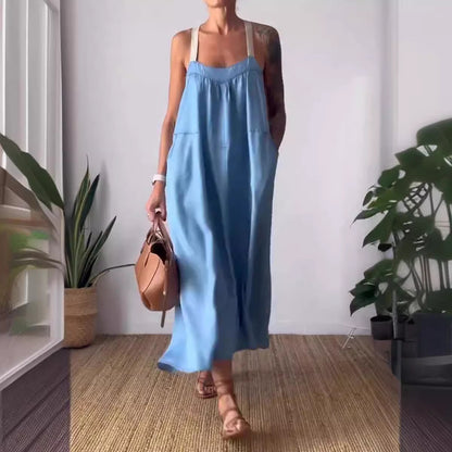 Summer Casual Linen Sundress